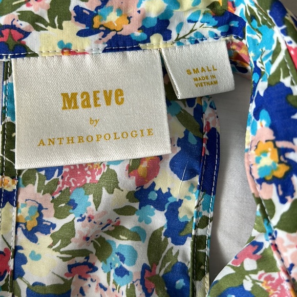 Maeve Anthropologie tie-front floral top (nearly new) - Picture 7 of 7